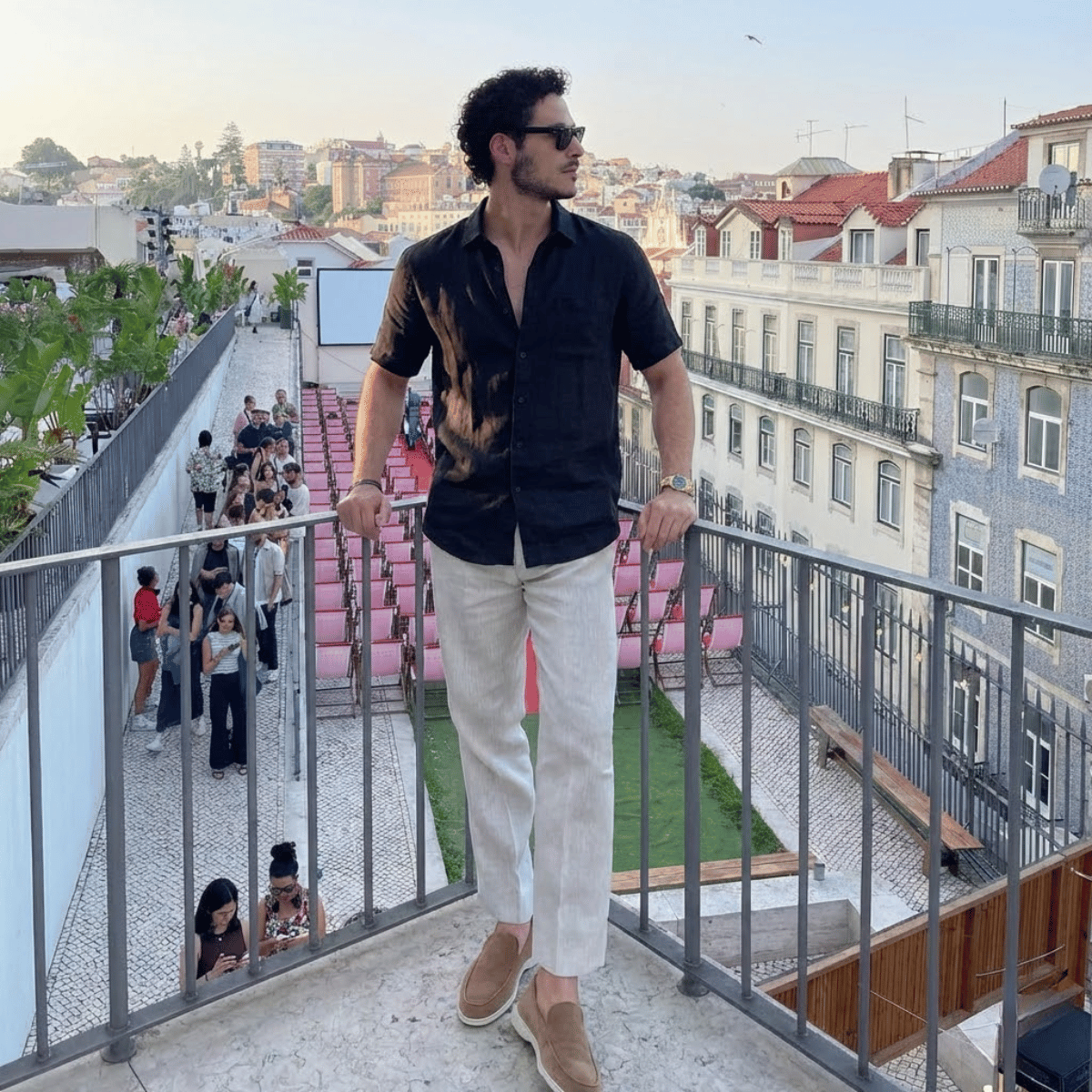 Camisa De Linho Masculina Lisa