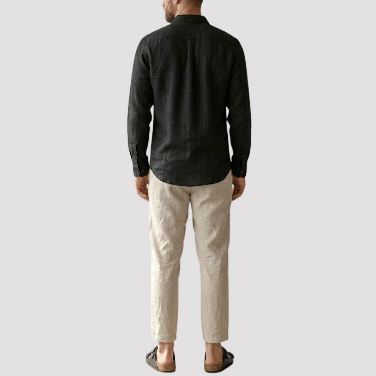 Conjunto Masculino de linho com sandália