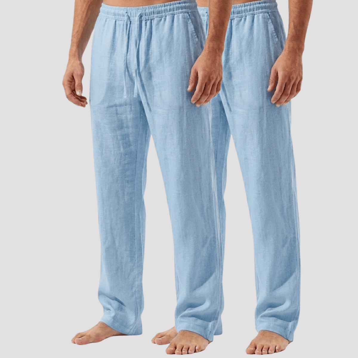 Kit 2 Calças de linho Masculina reta