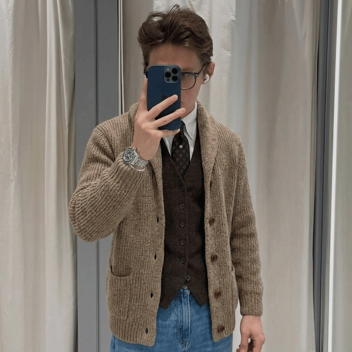 Cardigan Masculino de Tricot