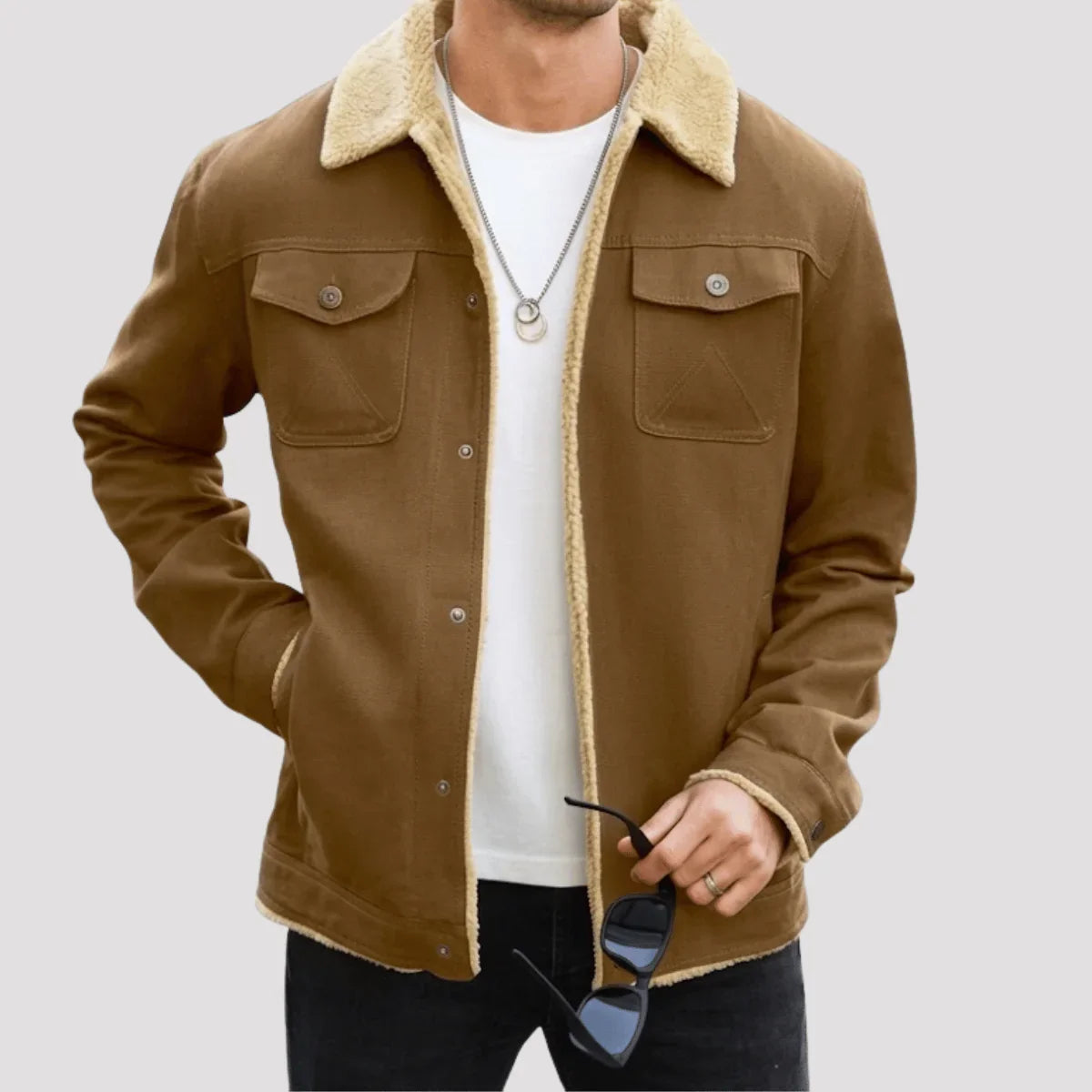 Jaqueta Masculina com Interior Forrado