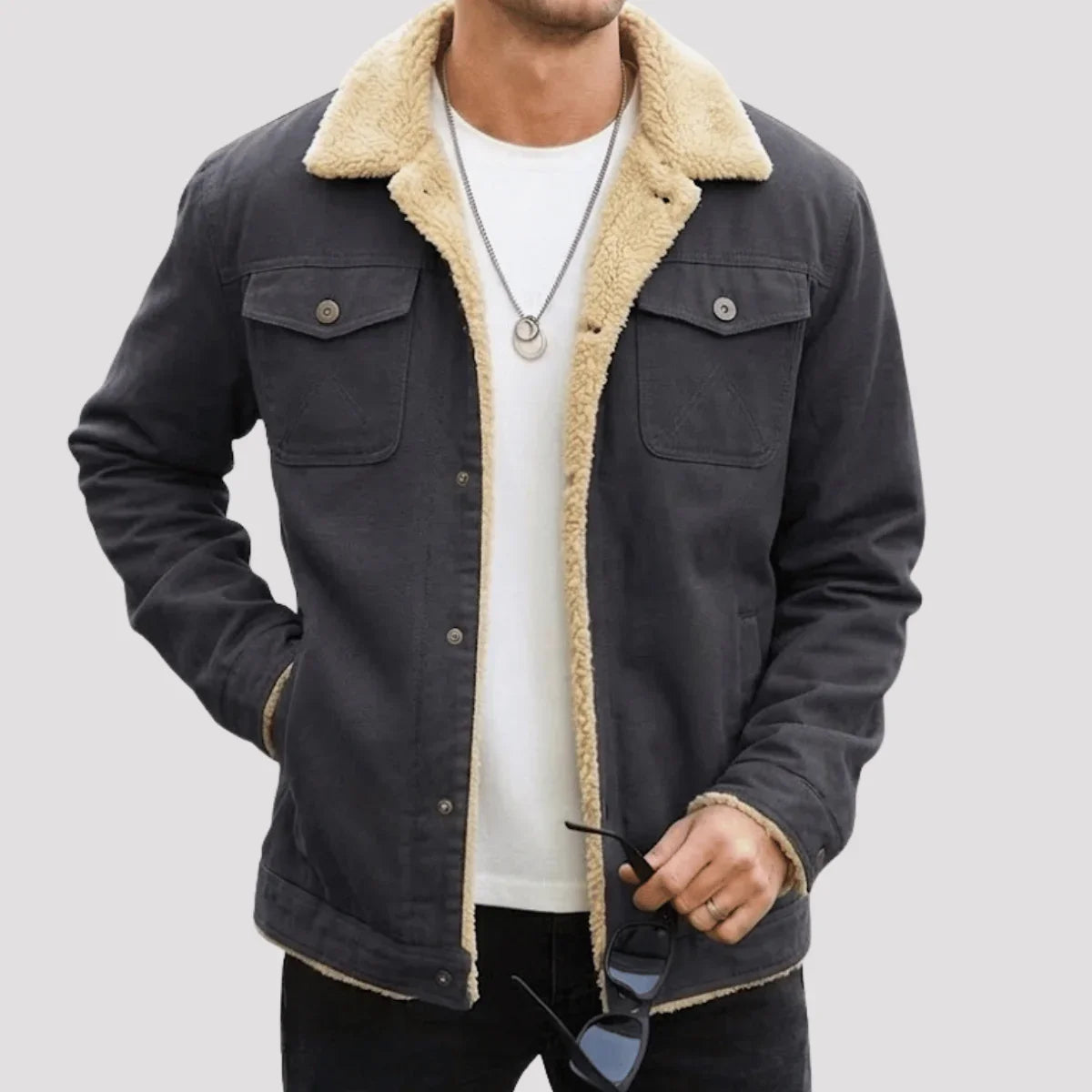 Jaqueta Masculina com Interior Forrado