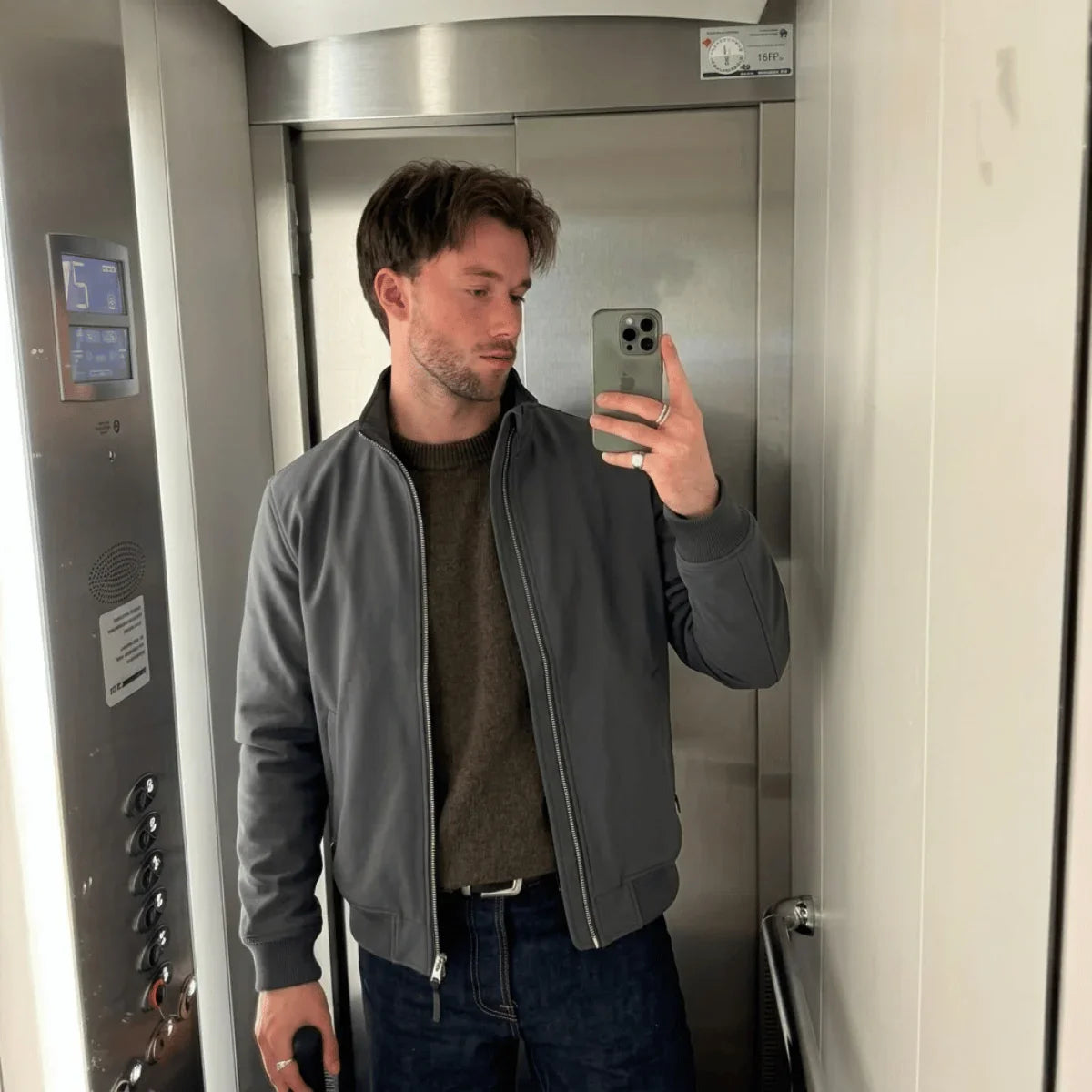 Jaqueta Bomber Masculina com Zíper