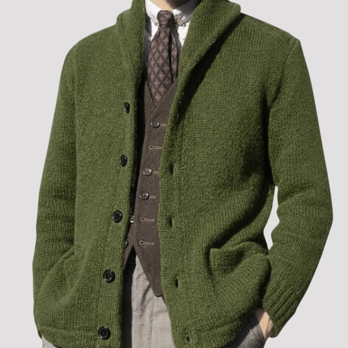 Cardigan Masculino de Tricot