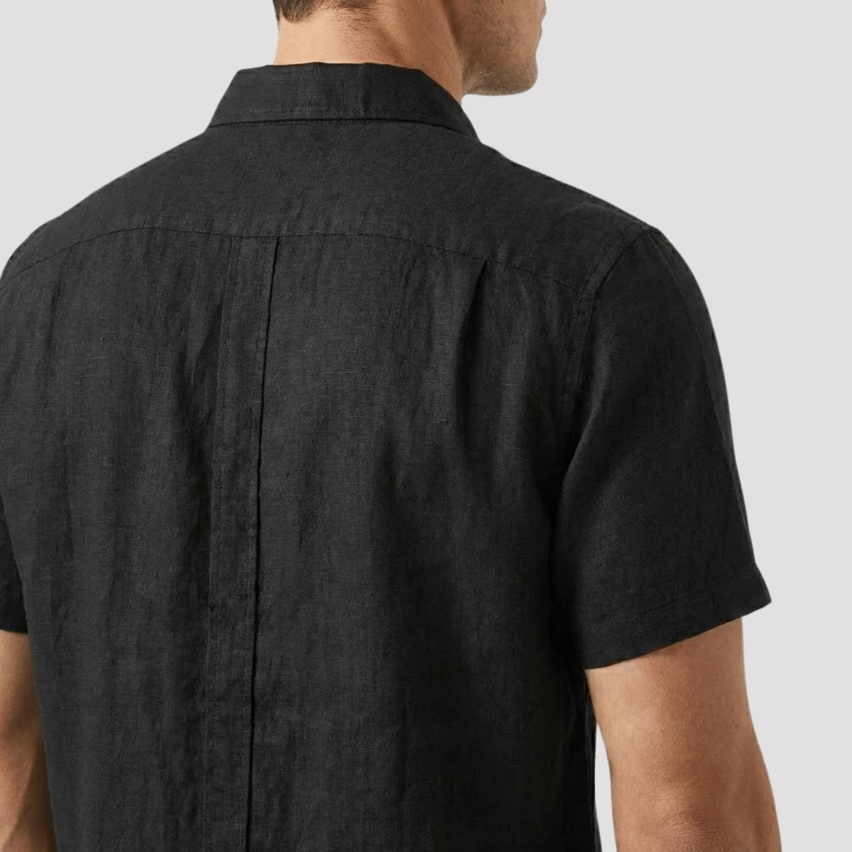 Camisa De Linho Masculina Lisa