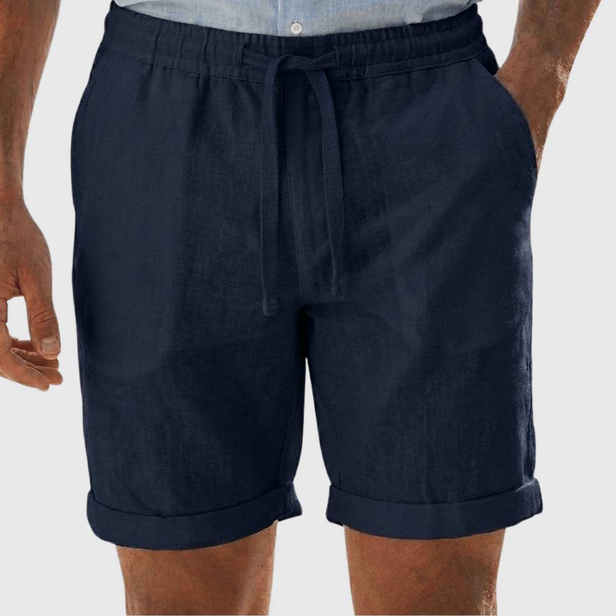 Bermuda de Linho Masculina Reta