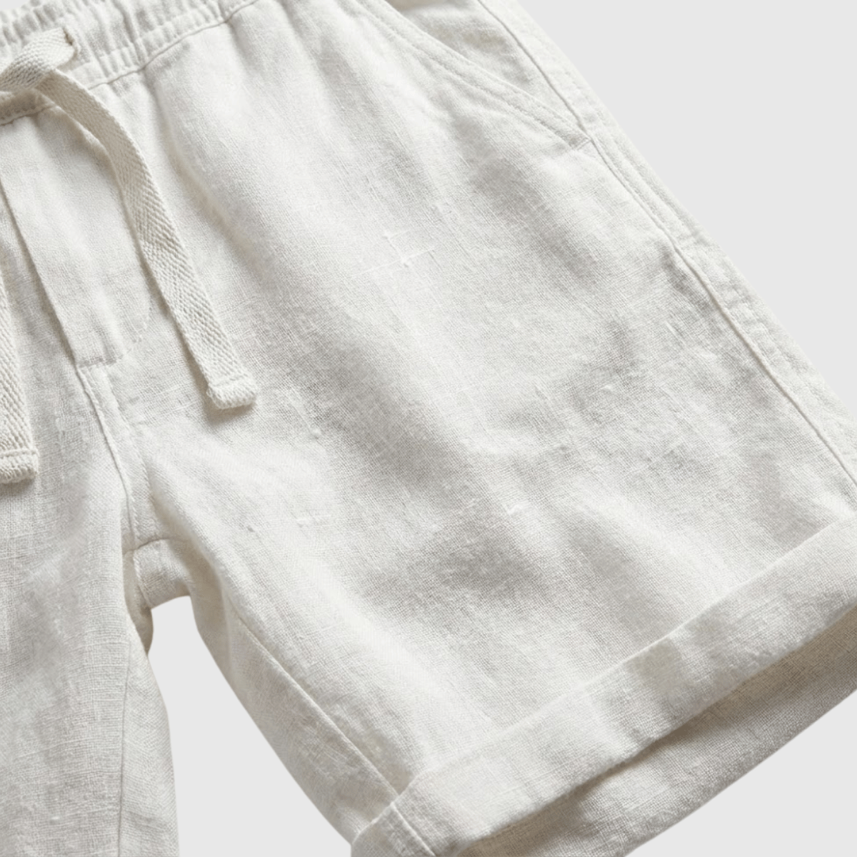 Bermuda de Linho Masculina Reta