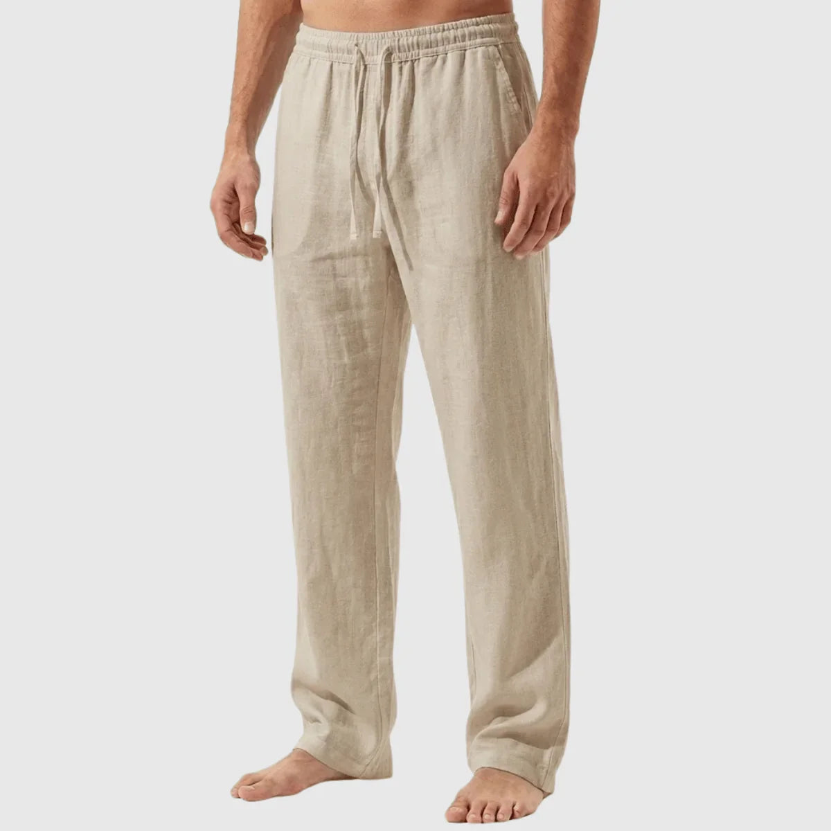 Calça de linho Masculina reta